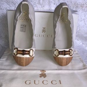 Kids Gucci Moca Pelle S. Gomma